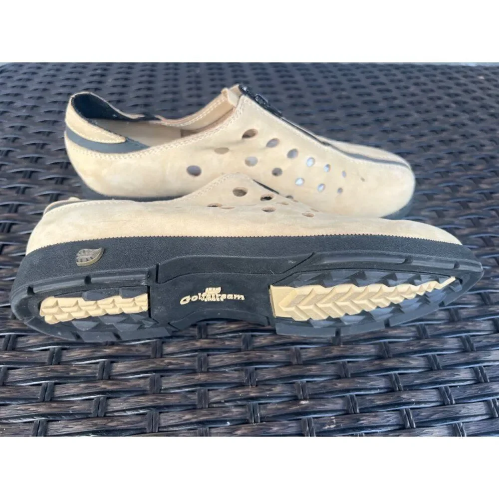 Golfstream Women Leather Perforated Golf Shoes Size 7.5M